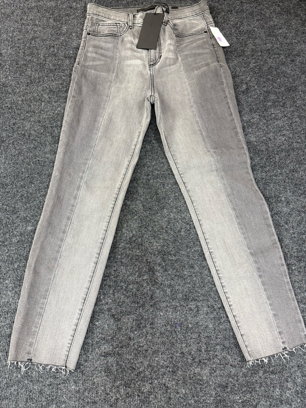 Black Label by Buckle Women's Gray High-Rise Slim Jeans
